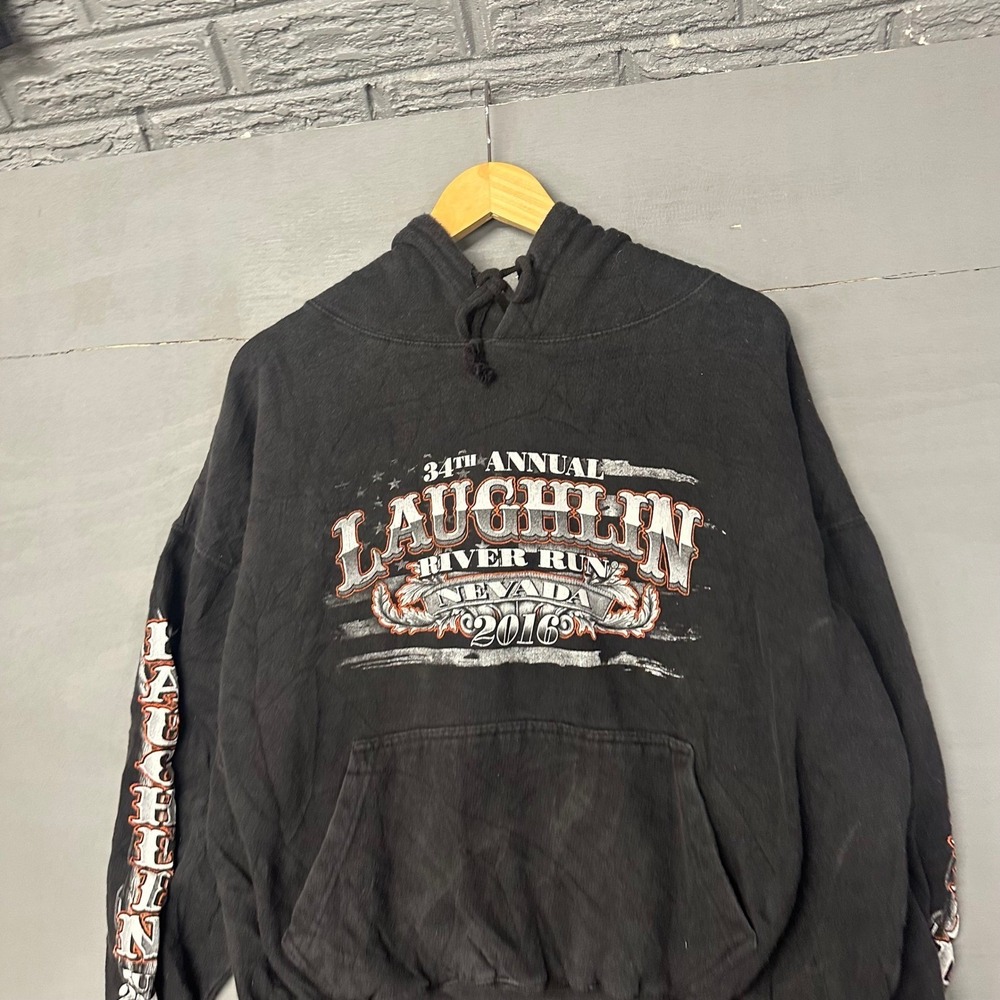 Sportex 34th Annual Laughlin River Run Nevada 2016‎ Hoodie Black 2XL Cotton